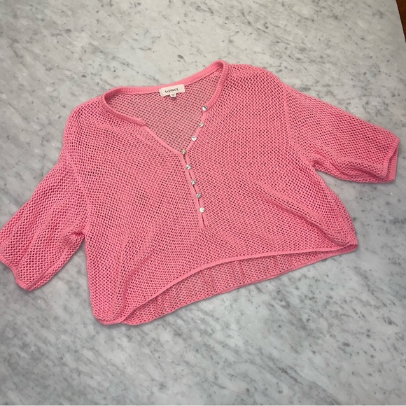 L*Space open knit cotton summer sweater and skirt set - Picture 4 of 11